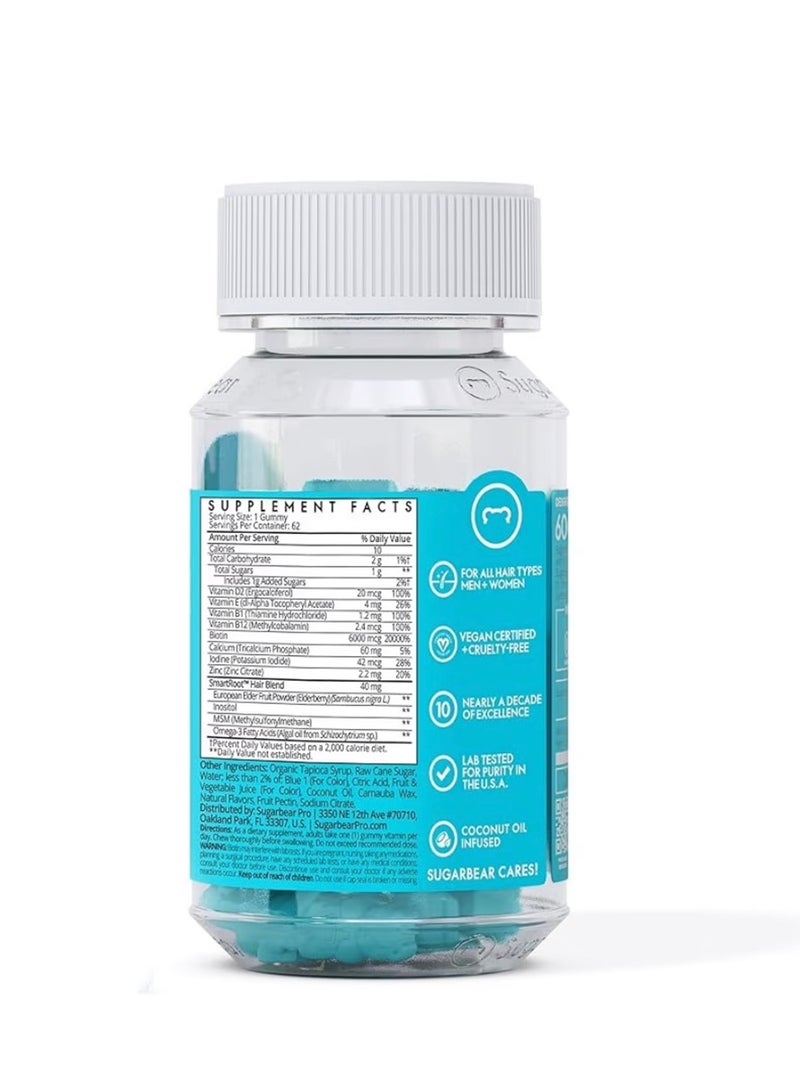 SugarBear Hair Vitamins 62 Gummies - Image 2